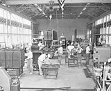 Inside the sterilizer factory (1940s). 