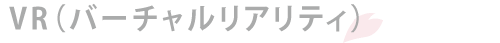 VR（バーチャルリアリティ）
